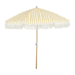 Brafab Parasol Gatsby, Yellow stripe, Ø185 cm Beige New