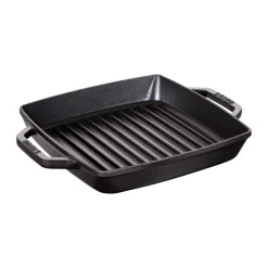 STAUB Parrilla de hierro fundido Pure cuadrada negra, 23 cm Negro Outlet