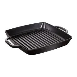 STAUB Parrilla de hierro fundido Pure cuadrada negra, 28 cm Negro New