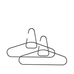 Zone Denmark Percheros De Ropa Y Perchas|Percheros De Ropa Y Perchas<Percha A-Hanger, Black, set de 2 Negro
