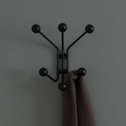 Maze Percheros De Ropa Y Perchas|Percheros De Ropa Y Perchas<Perchero de pared Bill XS, Negro