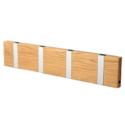 LoCa Percheros De Ropa Y Perchas|Percheros De Ropa Y Perchas<Perchero de pared Knax 40 cm, roble aceitado-gris MarrónGris