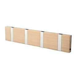 LoCa Percheros De Ropa Y Perchas|Percheros De Ropa Y Perchas<Perchero de pared Knax 40 cm, roble enjabonado-gris MarrónGris