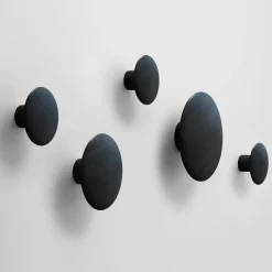 Muuto Colgadores Y Ganchos|Colgadores Y Ganchos<Perchero de pared The Dots, , pequeño Negro