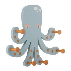 Bloomingville Percheros De Ropa Y Perchas|Percheros De Ropa Y Perchas<Perchero Oswall pulpo, 6 ganchos AzulMarrón