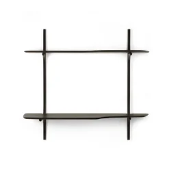 Ethnicraft PI escritorio de pared, Madera de caoba dark brown, 140x48 cm Marrón New