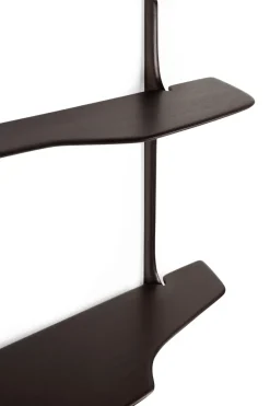 Ethnicraft PI escritorio de pared, Madera de caoba dark brown, 140x48 cm Marrón New