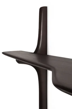 Ethnicraft PI escritorio de pared, Madera de caoba dark brown, 140x48 cm Marrón New