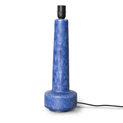 HKliving Pie de lámpara Retro gres, Blue Azul Online