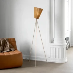 Northern Lámparas De Pie<Pie para lámpara de pie Oslo Wood, Beige