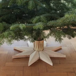 Fritz Hansen Decoración Navideña<Pie para árbol de navidad Stella Ø50,5 cm, roble BeigeColor dorado