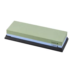 Dorre Piedra de afilar Suri con base de goma 18x6x3 cm, 1000/3000 granos VerdeAzul