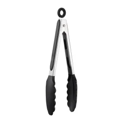 Dorre Pinzas De Cocina<Pinza de cocina Kiah con protector de silicona negro, Acero inoxidable Gris
