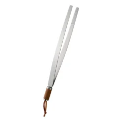 Fiskars Pinzas para parrilla Norden, acero inoxidable-abedul Plateado