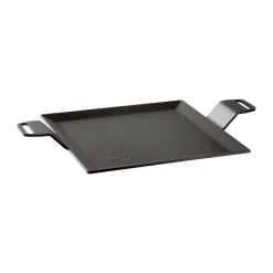 Kockums Jernverk Barbacoas|Sartenes De Parrilla Y Plancha<Placha, 4 mm acero al carbono, Superficie de cocción 22x22 cm Negro