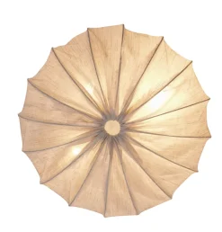 Watt & Veke Plafón Anna lino Ø60 cm, Natural Blanco Best