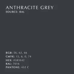 Umage Plafón Asteria Up mediano, Anthracite grey Gris Best