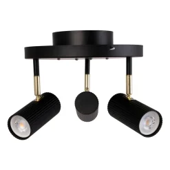 Globen Lighting Plafón Hubble 3, Negro Clearance