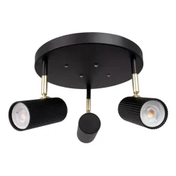 Globen Lighting Plafón Hubble 3, Negro Clearance