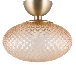 Globen Lighting Plafón Jackson Ø28 cm, Amber RosaTransparente Discount