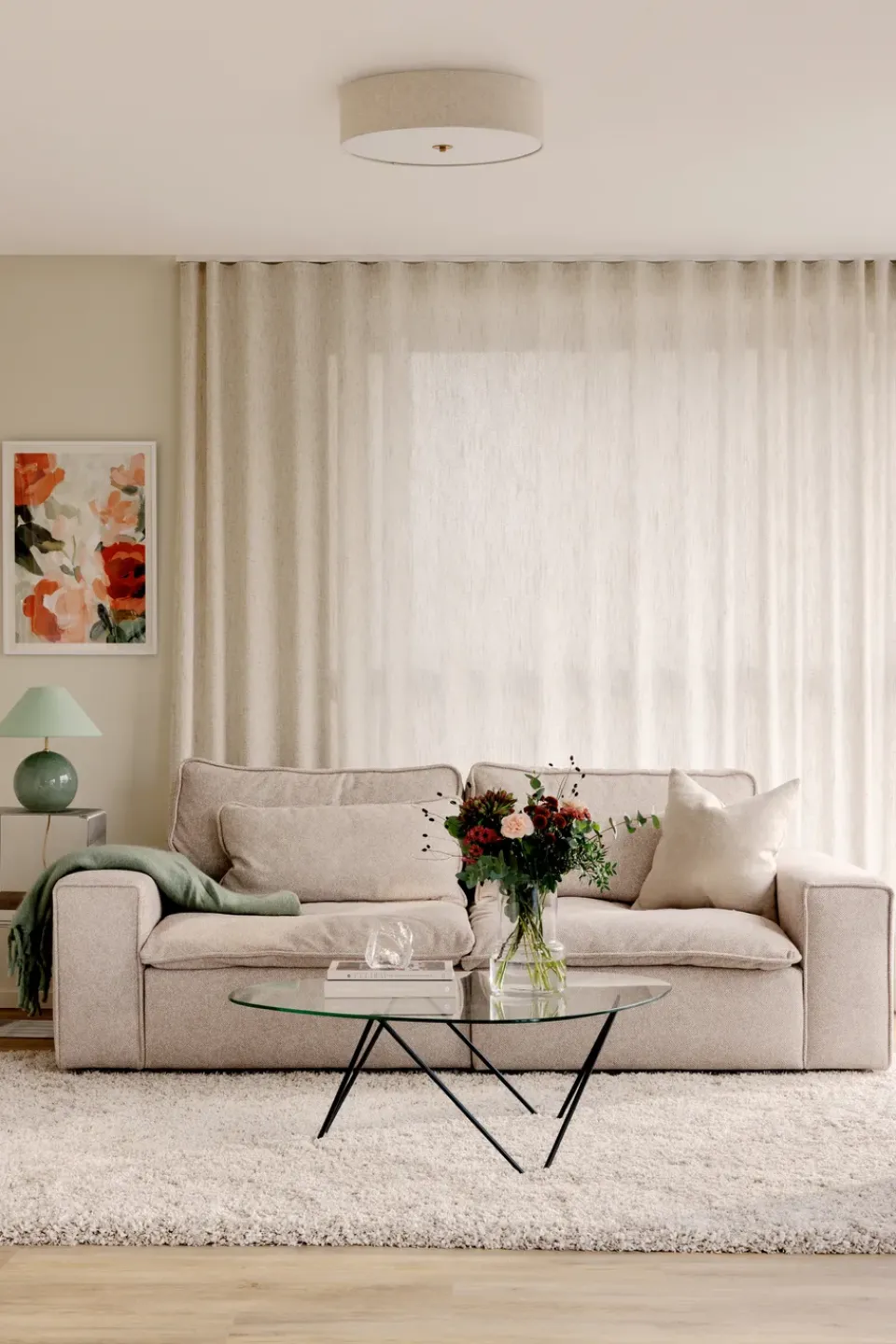 Globen Lighting Plafón Noah 35, Beige New