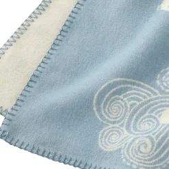 Klippan Yllefabrik Plaid infantil Little Bear, Azul
