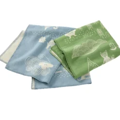 Klippan Yllefabrik Plaid infantil Little Bear, Verde Best