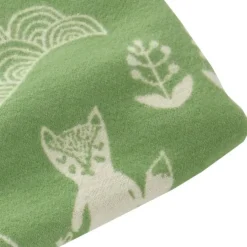 Klippan Yllefabrik Plaid infantil Little Bear, Verde Best