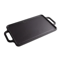 Victoria Plancha de hierro fundido reversible 21×33 cm, Negro Discount
