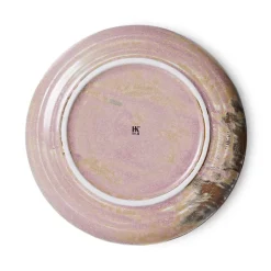 HKliving Platillo Home Chef side plate Ø20 cm, Rustic pink Rosa Online