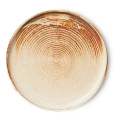 HKliving Platillo Home Chef side plate Ø20 cm, Rustic cream-brown Marrón New