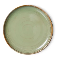 HKliving Platos Pequeños<Platillo Home Chef side plate Ø20 cm, Moss green Verde