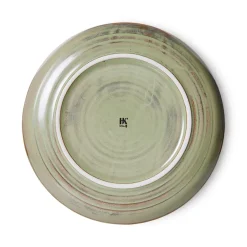 HKliving Platos Pequeños<Platillo Home Chef side plate Ø20 cm, Moss green Verde