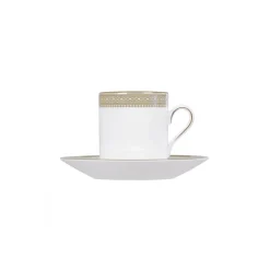 Wedgwood Platos Para Tazas<Platillo para taza de café Vera Wang Lace Gold, Blanco