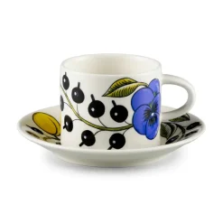 Arabia Plato Ø14 cm para taza de café 18 cl Paratiisi, azul AzulAmarillo Discount