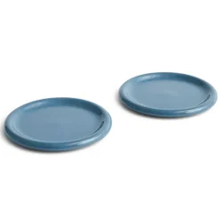 HAY Plato Barro, Dark blue, Ø24 cm, pack de 2 Azul