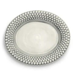 Mateus Bandejas Y Fuentes De Servir<Plato Bubbles ovalado 35 cm, Gris