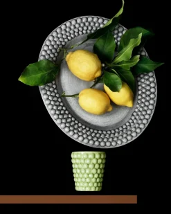 Mateus Bandejas Y Fuentes De Servir<Plato Bubbles ovalado 35 cm, Gris
