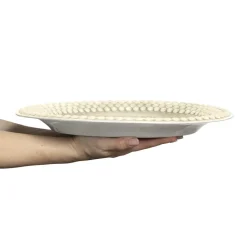 Mateus Bandejas Y Fuentes De Servir<Plato Bubbles ovalado 35 cm, arena Beige