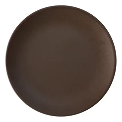 Aida Platos Llanos<Plato Ceramic Workshop Ø26 cm, Chestnut-matte brown Marrón