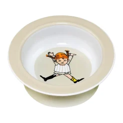 Rätt Start Platos De Plástico<Plato con ventosa Pippi Cirkus Ø15,5 cm, Beige Multi