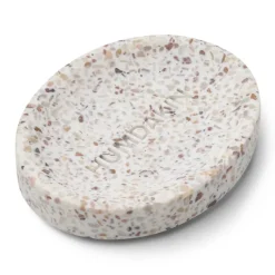 Humdakin Dispensadores De Jabón Y Jaboneras<Plato de jabón Terrazzo 10x13 cm, White-brown BlancoMarrón