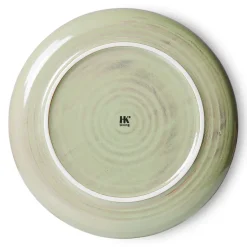 HKliving Platos Llanos<Plato de mesa Home Chef Ø26 cm, Moss green Verde