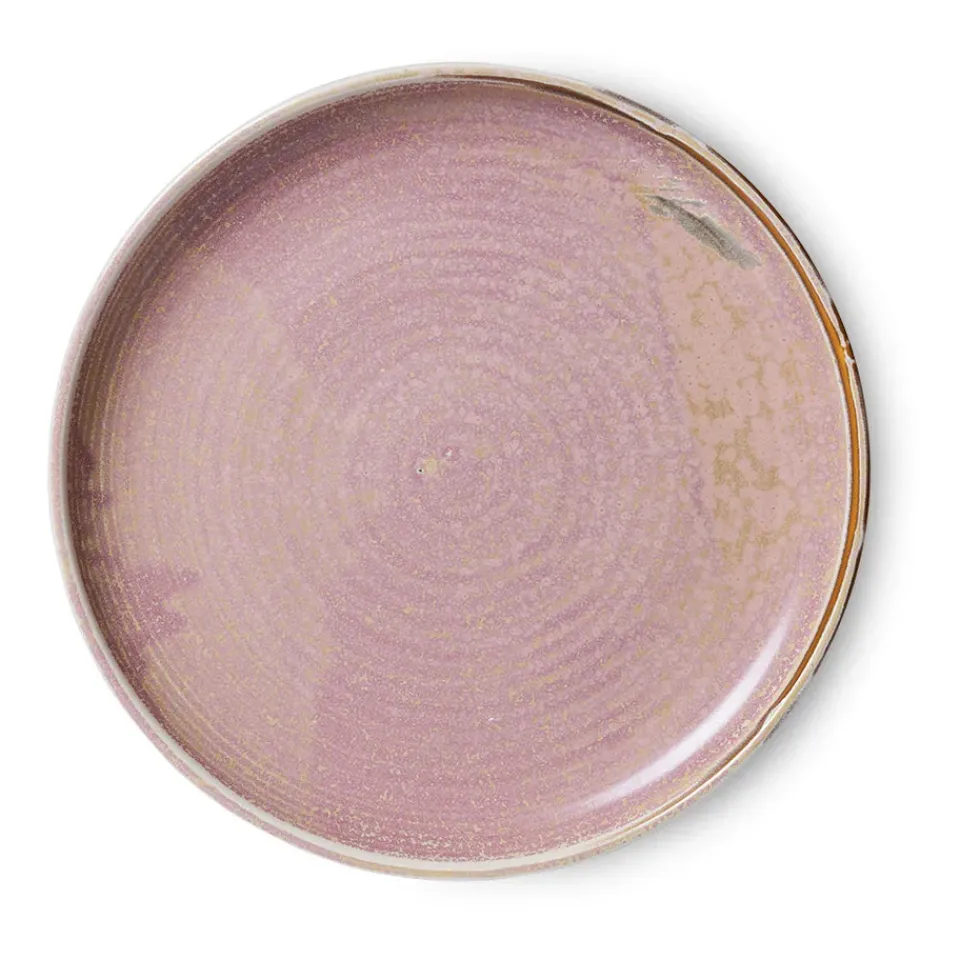 HKliving Platos Llanos<Plato de mesa Home Chef Ø26 cm, Rustic pink Rosa