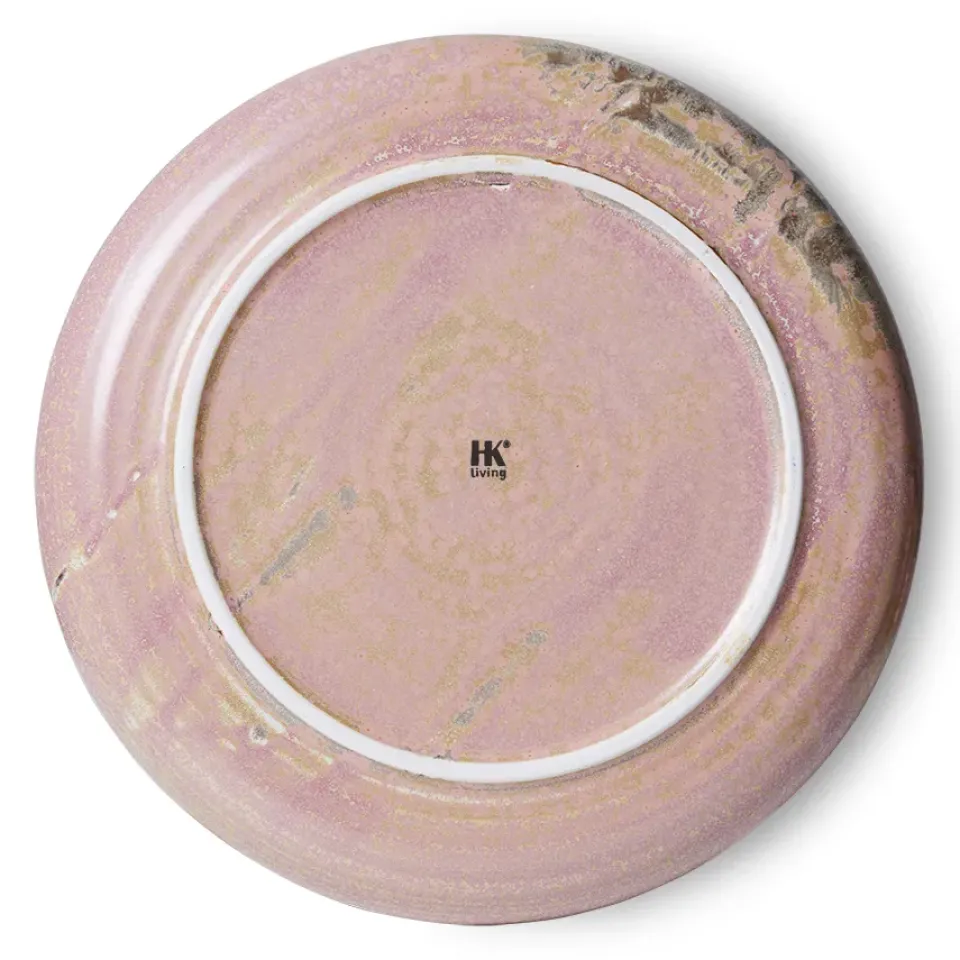 HKliving Platos Llanos<Plato de mesa Home Chef Ø26 cm, Rustic pink Rosa