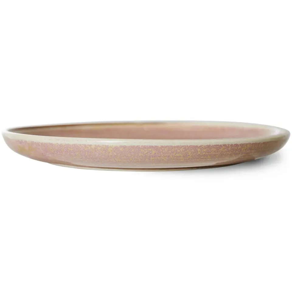 HKliving Platos Llanos<Plato de mesa Home Chef Ø26 cm, Rustic pink Rosa