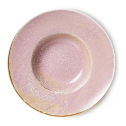 HKliving Platos Hondos<Plato de pasta Home Chef Ø28,5 cm, Rustic pink Rosa