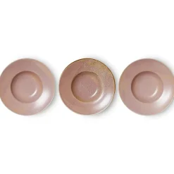 HKliving Platos Hondos<Plato de pasta Home Chef Ø28,5 cm, Rustic pink Rosa