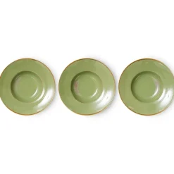 HKliving Platos Hondos<Plato de pasta Home Chef Ø28,5 cm, Moss green Verde