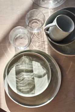 Scandi Living Plato de pasta Sandsbro, claro, Ø23 cm Gris Outlet